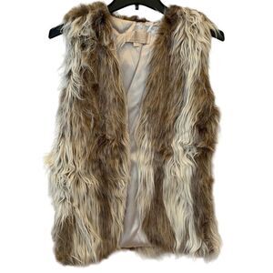 EUC Donna Salyers' Fabulous‎ Furs Faux Fur Vest 100% Acrylic Size M